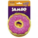 Brinquedo Para Cachorro Mordedor Pelúcia Food Donut Morango Pequeno - Jambo