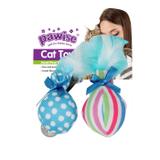 Brinquedo para Gato 2 Bolas c/ Pena com catnip Pawise