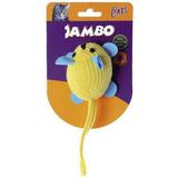 Brinquedo Para Gato Pelúcia Rato Brilhante Amarelo Jambo