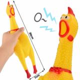 Brinquedo Pet Frango Galinha de Morder 30cm com Som - Mohnish imports