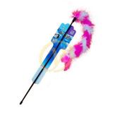 Brinquedo Varinha Pompom Pluma Para Gatos - T petz