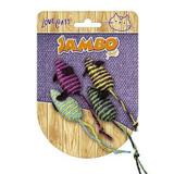 Brinquedos Para Gato Ratinho de Palha Com 4 Unidades - Jambo