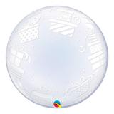 Bubble decorativo 24 polegadas - presentes embrulhados - qualatex