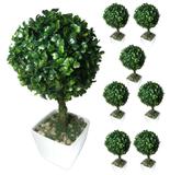 Buchinho Planta Artificial Com Vaso Ornamentacao Festa Decoracao Jardim Casa Kit 8 Unid (bsl-sh-7 KIT8) - Braslu