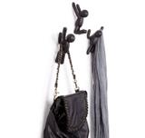 Buddy - Conjunto Cabideiros De Parede 3 Peças Preto Umbra