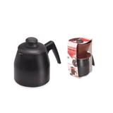 Bule 1,1 Litro Black Com Porta Filtro Fortaleza