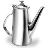 Bule 2 litros Em Aço Inox bico longo com filtro Ke Home Kh5649-1