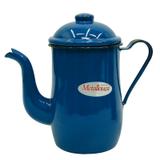 Bule esmaltado ágata azul 1,25 litros para café- metallouça