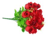 Buquê De Rosas Com 18 Rosas Vermelhas Artificiais Casamento - Nova