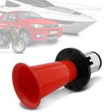 Buzina Eletropneumática Modelo Uga Uga Universal 12V Vermelha com Compressor para Carros Caminhões - Vetor