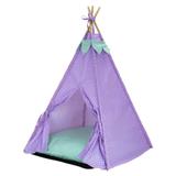 Cabana Camping Pet - Lilás Poá - Tamanho Único - Amour pet