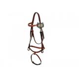 Cabeçada hípica para cavalo mangalarga quarto de milha em couro com fivela envio imediato - Selaria edercouro