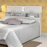 Cabeceira Box Casal Florença 1.60 branco - Vitamov 0530510