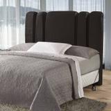 Cabeceira Box King Siena 1.95 Suede Marrom - R.A Estofados - R.a. estofados