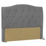 Cabeceira Cama Box Casal 140 cm Colônia Suede Cinza - D'Monegatto - Dmonegatto