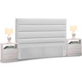 Cabeceira Cama Box Casal Queen 160cm Greta Corano Branco e 2 Criados Branco - Mpozenato - Mpozenato - dalba