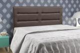 Cabeceira casal 1.40 cm atenas pvc cacau - simbal