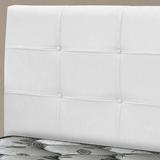 Cabeceira Casal Clean P/ Colchão Box 138cm Pvc - Branco - Simbal