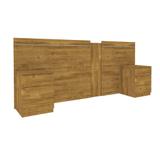Cabeceira Casal Extensível com Mesa de Apoio Veronna Ipê Rustic - Tcil