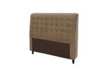 Cabeceira casal king size 1.95 cm dama suede bege ii - simbal