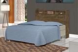 Cabeceira Casal Melissa p/ Cama Box 1.40 Castanho Wood - Cambel