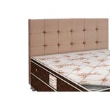 Cabeceira de Cama Box King Simbal Slim King Bege - A costa rica