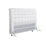 Cabeceira de Cama Box Queen Simbal Dama Queen Branco - A costa rica