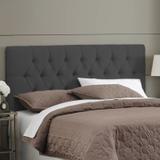 CABECEIRA ESTOFADA PARIS PAINEL 160x58CM SUEDE CINZA CHUMBO - Kasabela