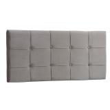 Cabeceira Painel Ana Luisa King 195 cm Deluxe Bege Escuro - JRV Moveis - Jrv móveis