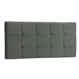 Cabeceira Painel Ana Luisa Queen 160 cm Suede Cinza - JRV Moveis - Jrv móveis