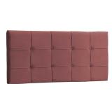 Cabeceira Painel Ana Luisa Queen 160 cm Suede Rose- JRV Moveis - Jrv móveis