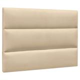 Cabeceira Painel Cama Box Solteiro 90cm Grécia Suede Bege - Mpozenato - Mpozenato - dm
