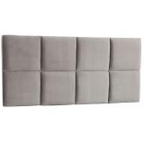 Cabeceira Painel Casal Poliana 1,40 m Suede Bege - Arte das cabeceiras