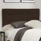 Cabeceira para Cama Box Casal Estofada Austria 1.40m Suede Tabaco - Estilo capitonê