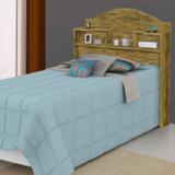 Cabeceira para Cama Box Solteiro 2 Nichos Evelyn Carmolar Malbec