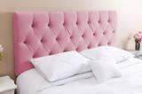 Cabeceira para Cama Casal Estofada Box Paris 1.40m Courino Rosa Bebê - Estilo