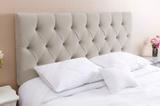 Cabeceira para Cama Queen Estofada Box Paris 1.60m Courino Bege - Estilo