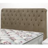 Cabeceira Queen Estofada Imperatriz Simbal Marrom Taupe