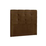 Cabeceira solteiro 0.90 cm clean suede marron chocolate - simbal