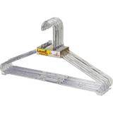Cabide Adulto Plástico 6 PÇS Cristal - 42cm - Cód. 9036 - Sanremo