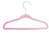 Cabide Aveludado Rosa Ultrafino Roupa Delicada 20 Unidades - Casa e costura