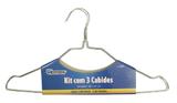 Cabide cromado kit com 18 peças - Produto nacional