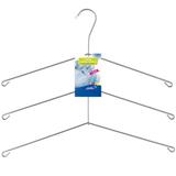 Cabide Cromado Triplo Para Camisas Polo Blusas Guarda Roupas - Passerini