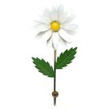 Cabide de Ferro Porta Toalha de Banheiro Rustico com Flor para Parede - Libertas rosas artesanato