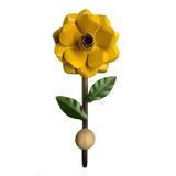 Cabide de Roupa Artesanal com Flor de Ferro Decorativo para Quarto - Libertas rosas artesanato