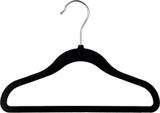 Cabide de Veludo Slim Infantil Preto 30 CM (C ) - Nacional