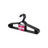 Cabide em Plástico Pendura Mais Preto com 6 Peças - Sanremo