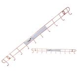 Cabide Gancho Aramado Com 10 Ganchos Metalizado Rose Gold 61Cm - Fu xing