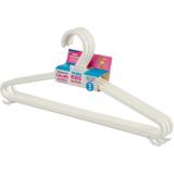 Cabide Infantil Plástico 3 PÇS Branco - 31cm - Cód. 9032 - Sanremo s/a