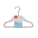 Cabide Para Bebê Veludo Rosa 5 Unidades - Buba